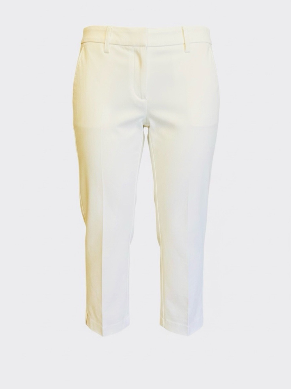 Apt. 9 White Low Rise Cropped Dress Pants